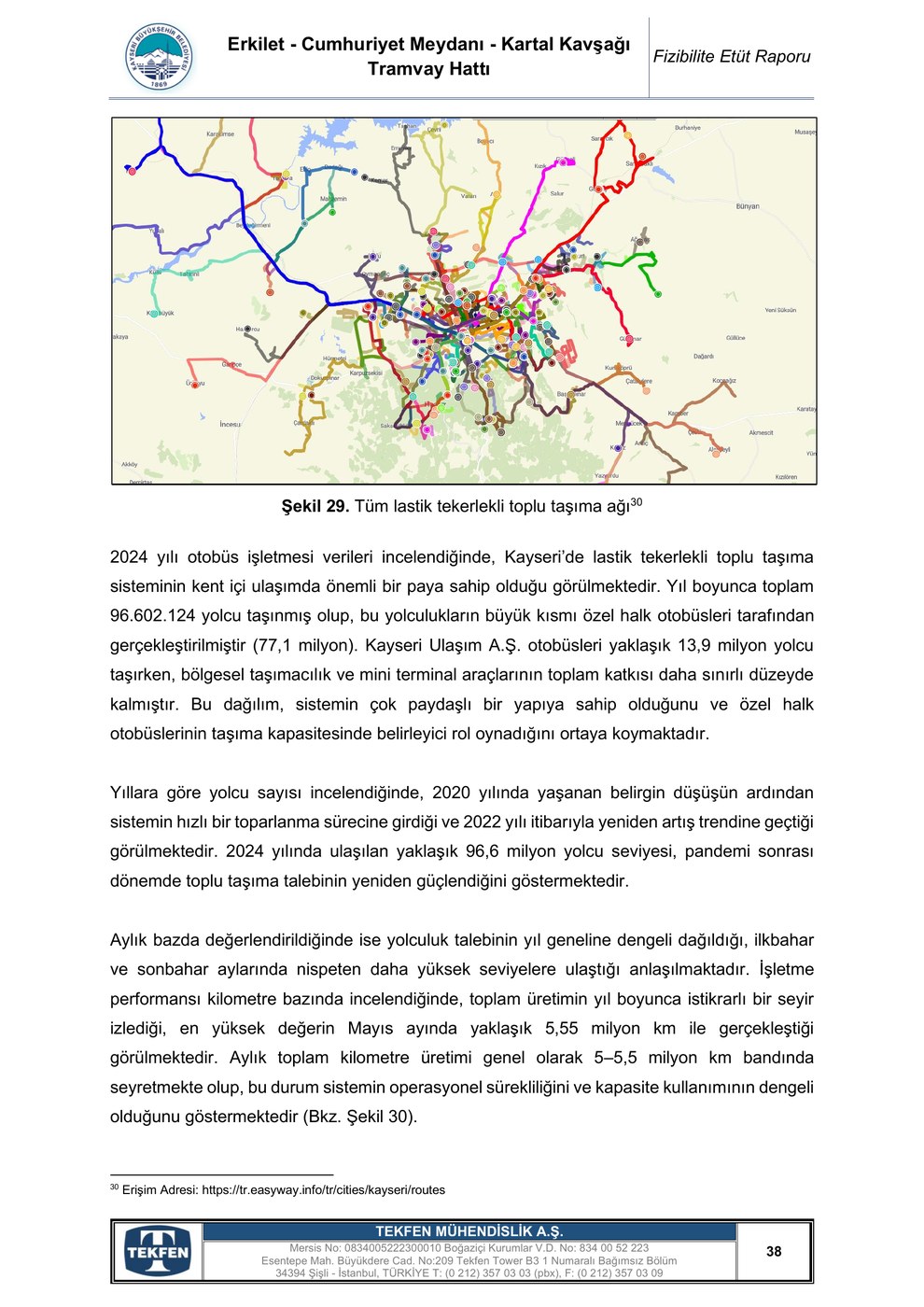 Kayseri Erkilet–Cumhuriyet Meydanı–Kartal Tramvay Hattı görseli 3